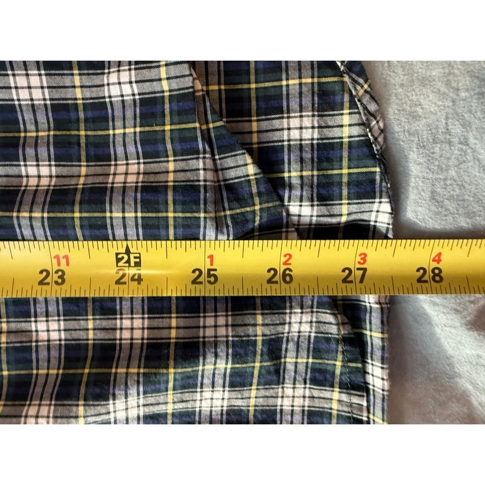 Kids Ralph Lauren Plaid Button Down Shirt Size XL 18‎ 20 Green Blue
